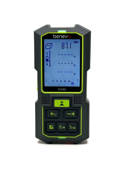 Beneya 262ft/80m Dual-Head Red Beam Laser Distance Meter