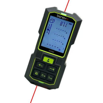 Beneya 262ft/80m Dual-Head Red Beam Laser Distance Meter