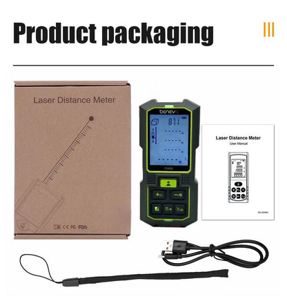 Beneya 262ft/80m Dual-Head Red Beam Laser Distance Meter