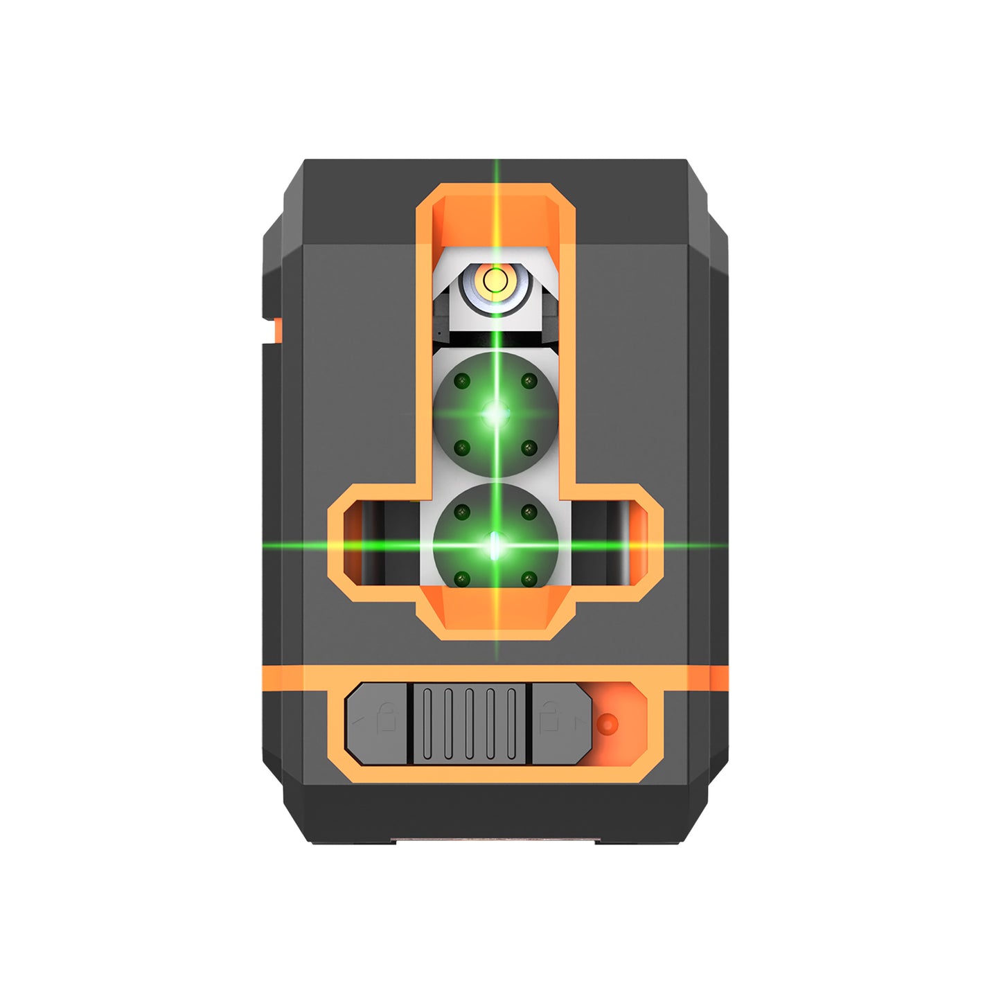 Beneya 2-Line Green Beam Laser Level with Light Intensity Adjustment, Rechargeable Lithium Battery (Type-C Port), Horizontal &amp; Vertical Self-Leveling Tool