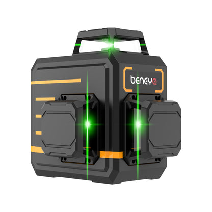 Beneya 12-Line 3x360 Green Beam Laser Level with Type-C Battery
