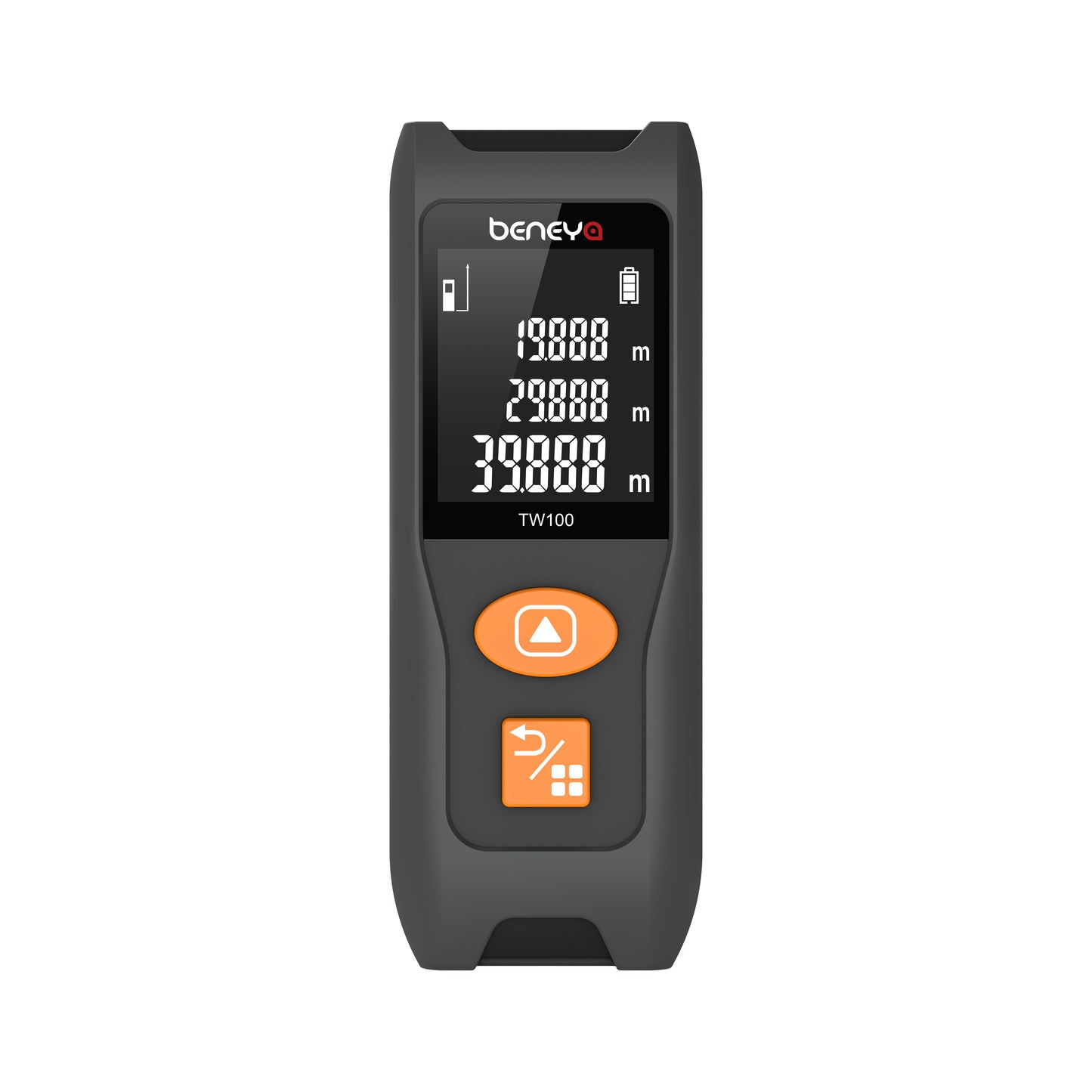 Beneya Professional 328ft/100m Laser Measurement Tool Red Beam, Digital Laser Measure Meter LCD Backlit Display, m/ft/in, Area and Volume