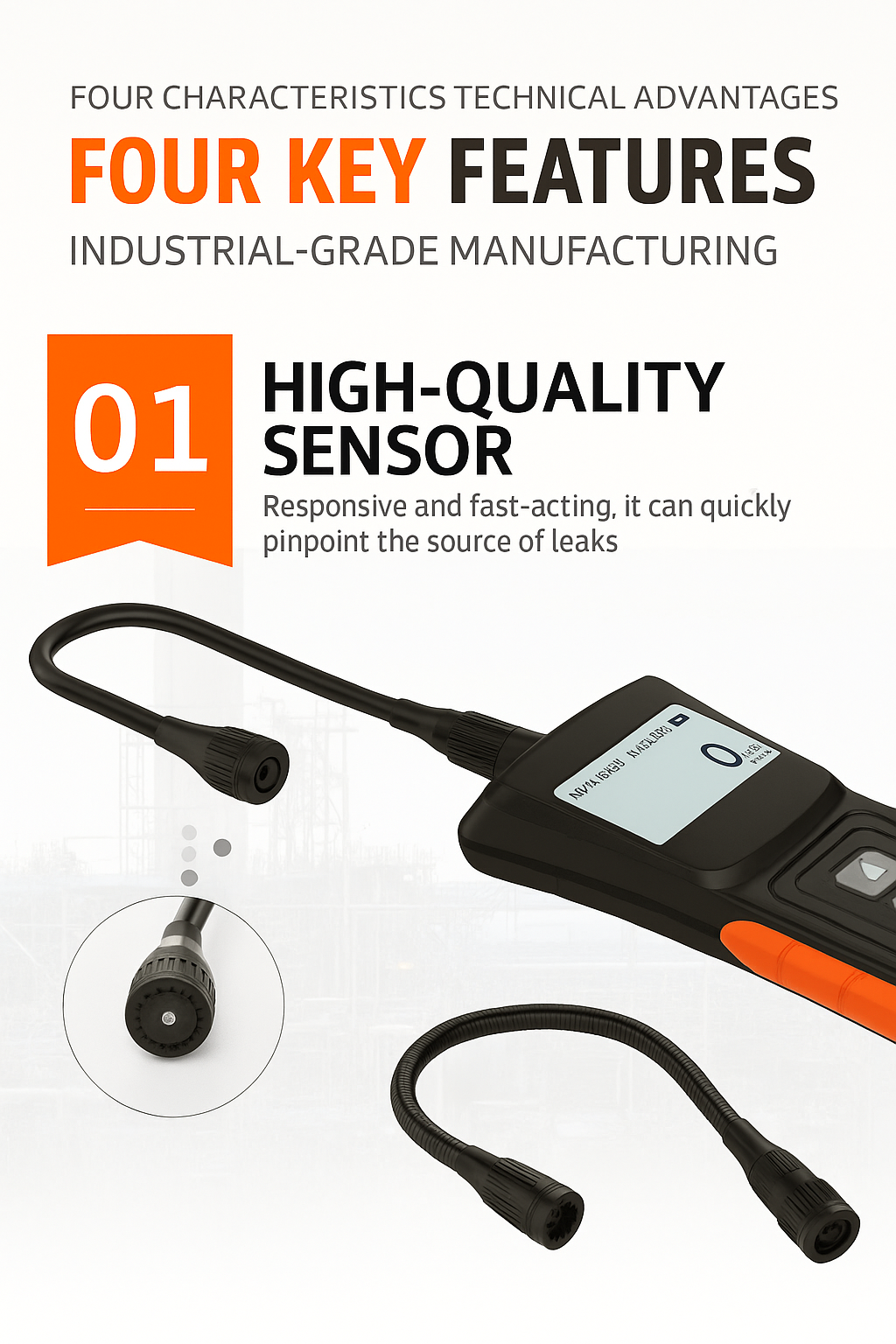 NM393 Portable Combustible Gas Leak Detector – Fast Response | 3-in-1 Alarm | Industrial Precision in Your Pocket