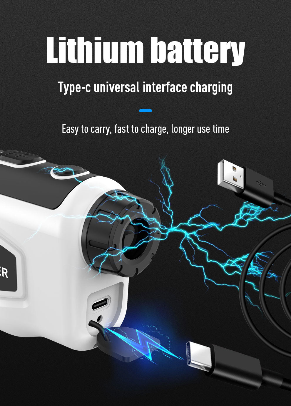 Laser Rangefinder, Beneya Golf/Hunting Rangefinder Rechargeable with 6X Magnification, LCD Display,Angle/Slope Compensation/Unit Switch/Speed/Scan/Functional Range Finder