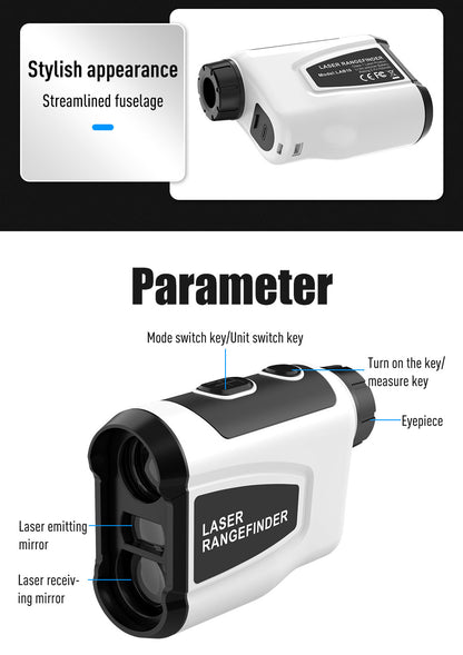 Beneya Rechargeable Laser Rangefinder with 6X Magnification and LCD Display