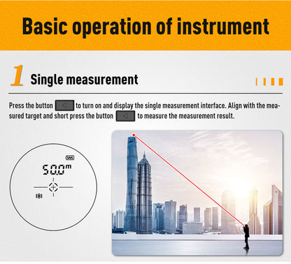 Télémètre laser Beneya Pro pour le golf et la chasse, avec modes « Slope » et « Scan »