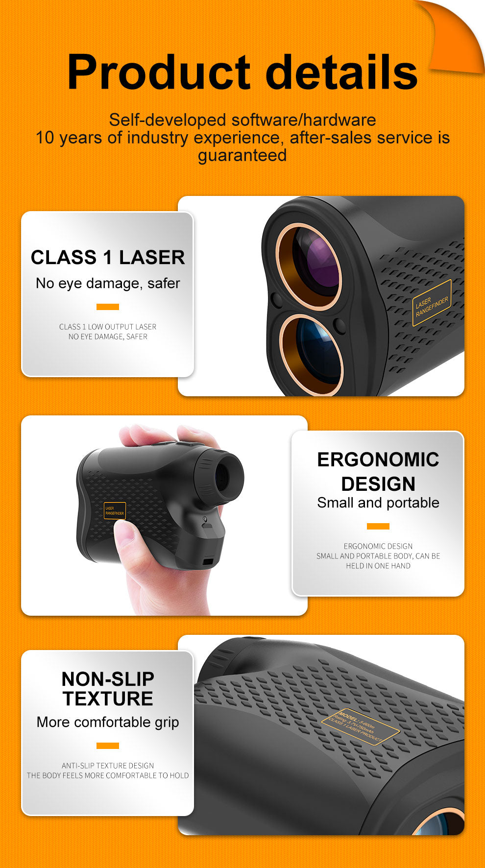 Laser Rangefinder, Beneya Golf/Hunting Rangefinder Rechargeable with 6X Magnification, LCD Display,Angle/Slope Compensation/Unit Switch/Speed/Scan/Functional Range Finder