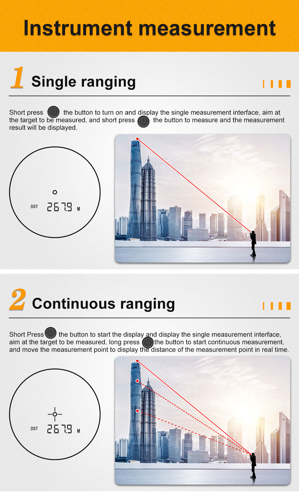 Laser Rangefinder, Beneya Golf/Hunting Rangefinder Rechargeable with 6X Magnification, LCD Display,Angle/Slope Compensation/Unit Switch/Speed/Scan/Functional Range Finder