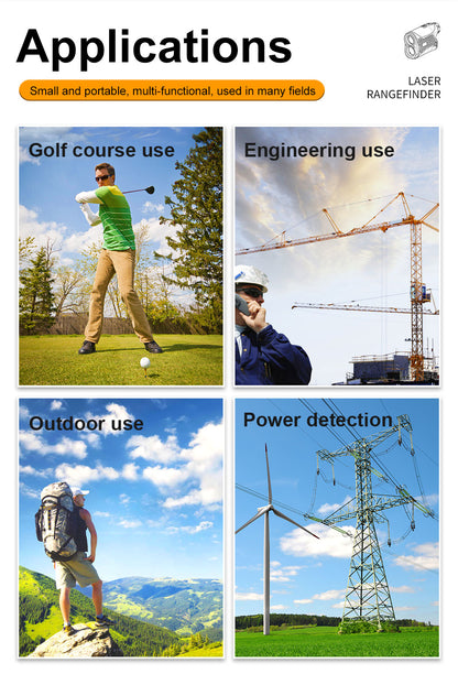 Beneya Golf and Hunting Laser Rangefinder with 6X Magnification and Slope