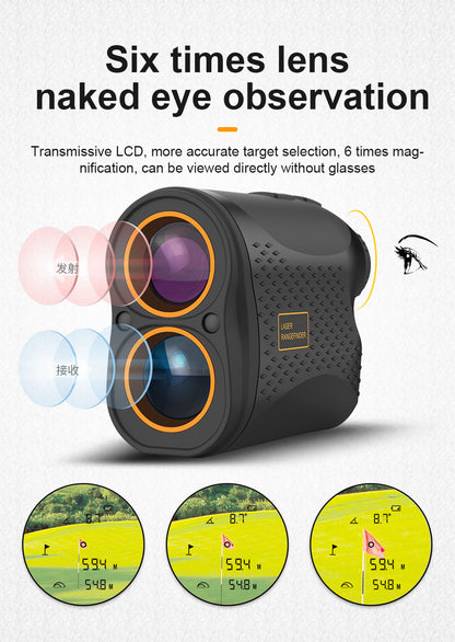 Beneya Golf and Hunting Laser Rangefinder with 6X Magnification and Slope