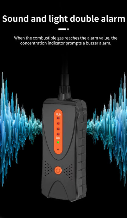 Détecteur portable de fuites de gaz combustibles Beneya NM392 avec alarme sonore et lumineuse