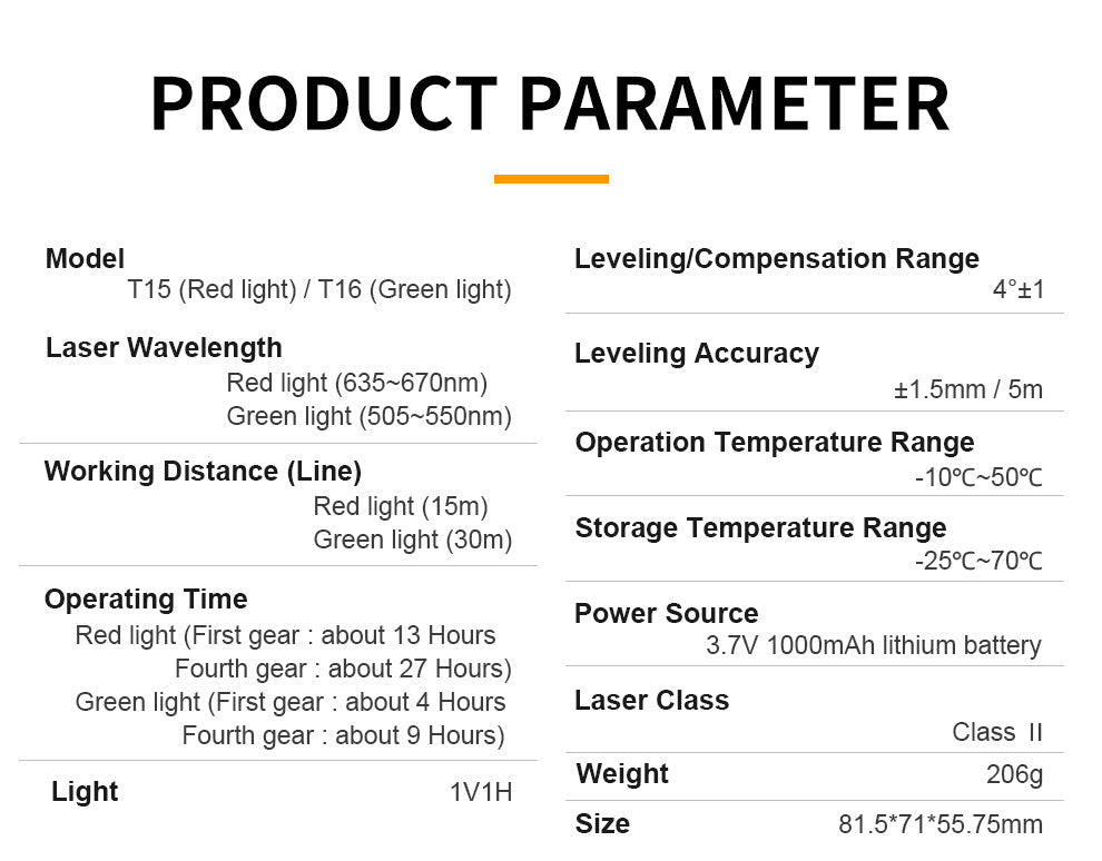 Beneya 2-Line Green Beam Laser Level with Light Intensity Adjustment, Rechargeable Lithium Battery (Type-C Port), Horizontal &amp; Vertical Self-Leveling Tool