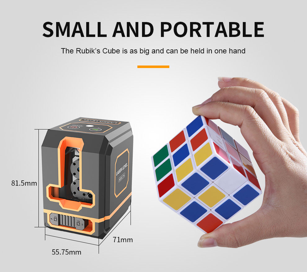 Beneya 2-Line Green Beam Laser Level with Light Intensity Adjustment, Rechargeable Lithium Battery (Type-C Port), Horizontal &amp; Vertical Self-Leveling Tool