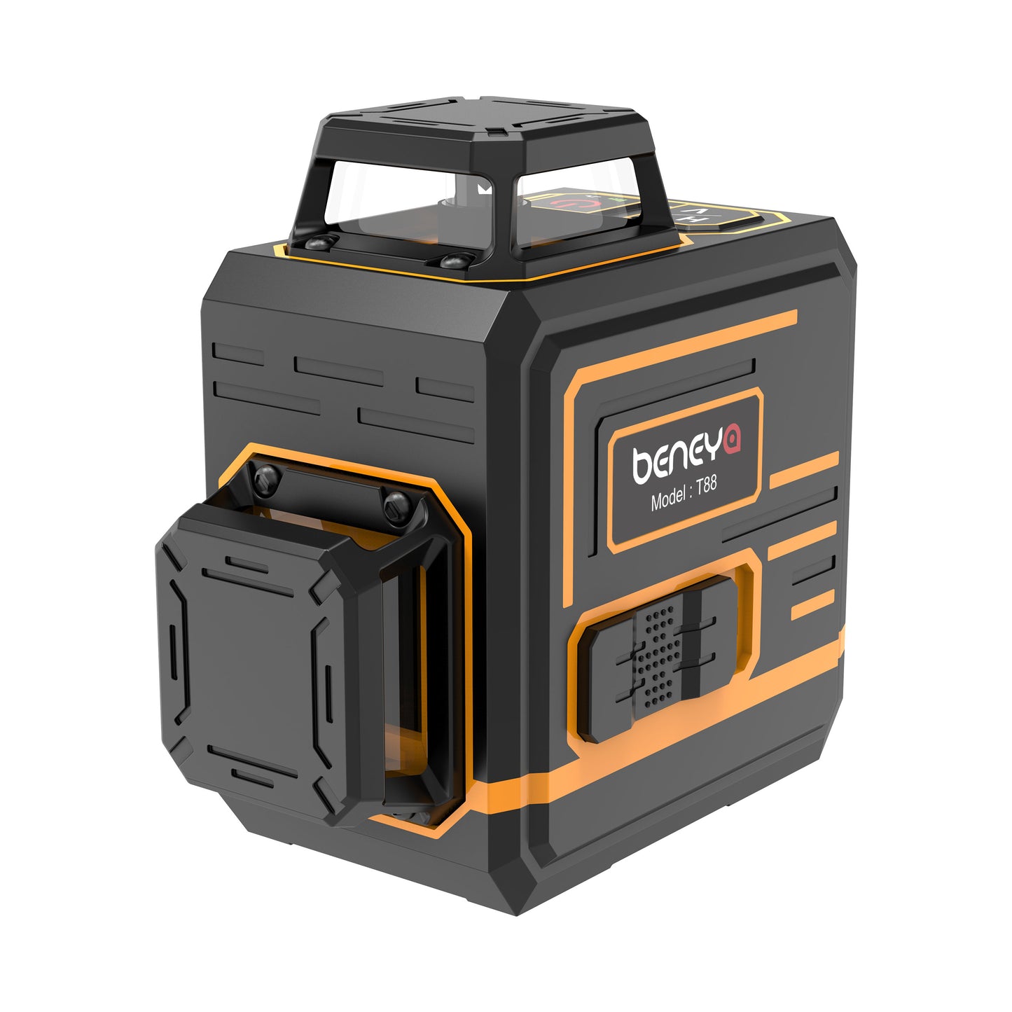 Beneya 8-Line 2×360° Green Beam Laser Level with Light Intensity Adjustment, Rechargeable Lithium Battery (Type-C Port), Horizontal &amp; Vertical Self-Leveling Tool