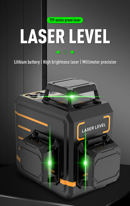 Beneya 12-Line 3x360 Green Beam Laser Level with Type-C Battery
