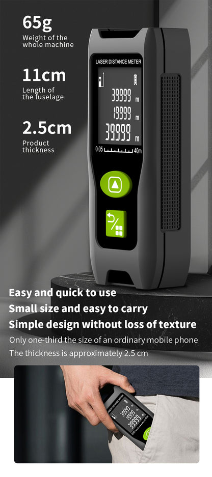 Beneya 262ft/80m Green Beam Laser Distance Meter with Angle Sensor