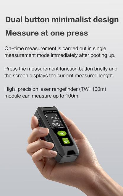Beneya 262ft/80m Green Beam Laser Distance Meter with Angle Sensor