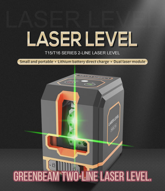 Niveau laser Beneya à 2 faisceaux verts avec batterie de type C